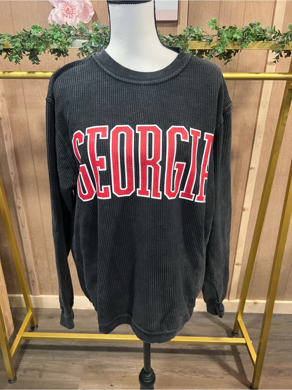 Georgia Corded Crewneck Sweater - Royce